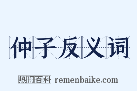 仲子反义词是什么意思的图片